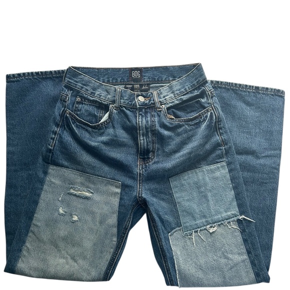 BDG Patchwork Cowboy Straight Leg Jeans 27 - Picture 3 of 5